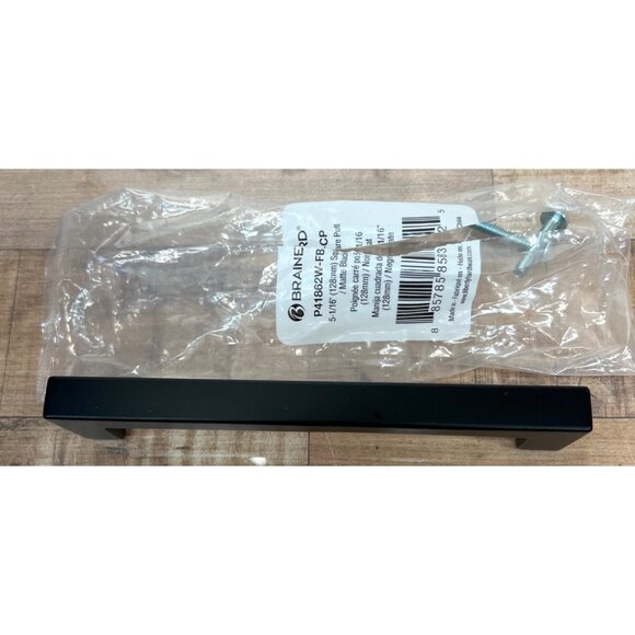 Brainerd Modern Matte Black Cabinet Handle Pull 5.5'' P41862W - Picture 2 of 2